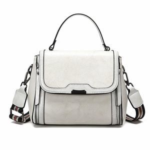 Oil Wax Leather Handbags, Crossbody Bag Removable Shoulder Strap :P